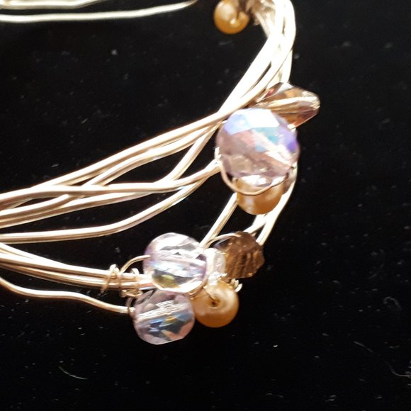 Silver Beaded Bracelet Handmade - Picture 5 of 6